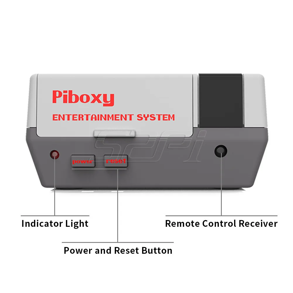 52Pi чехол Piboxy NES NESPi с ИК-пультом дистанционного управления, функциональная кнопка выключения питания, охлаждающий вентилятор для Raspberry Pi 3B+/3B