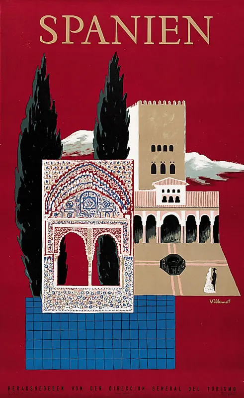 Постеры для путешествий в Испании город птица классические настенные наклейки