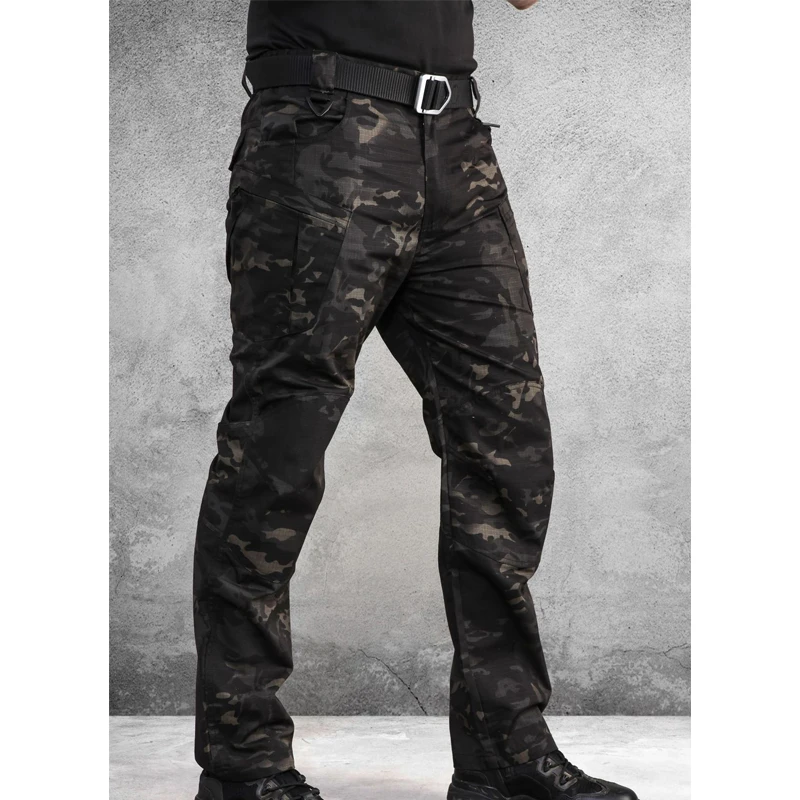 Водонепроницаемые тактические брюки карго IX8 для военных игр мужские тонкие