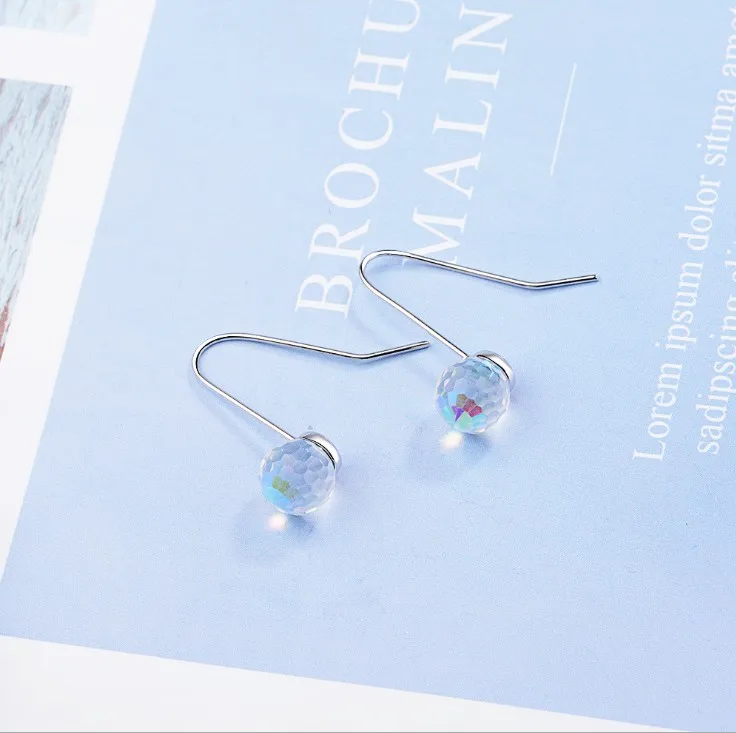 Новинка 2020 серьги из кристаллов от Swarovski оптовая продажа простые и стильные