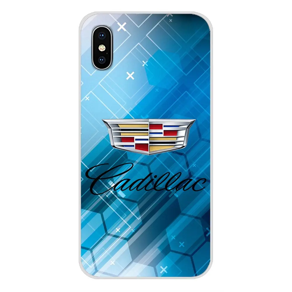 Cadillac логотип эмблема автомобиля шаблон для Apple iPhone X XR XS MAX 4 4S 5 5S 5C SE 6 6S 7 8 Plus ipod touch