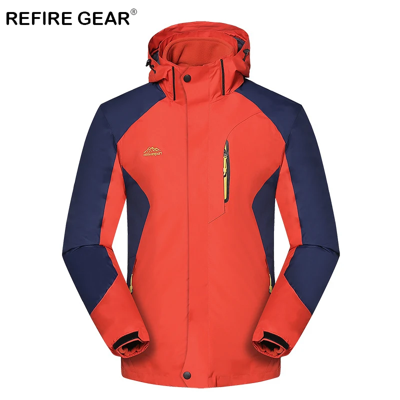 ReFire Gear Осенняя теплая ветрозащитная Водонепроницаемая походная куртка Мужская
