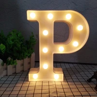 lovely 26 letter led novelty litghting sign marquee sign alphabet diy nightlight wall lamp for birthday wedding party decoration
