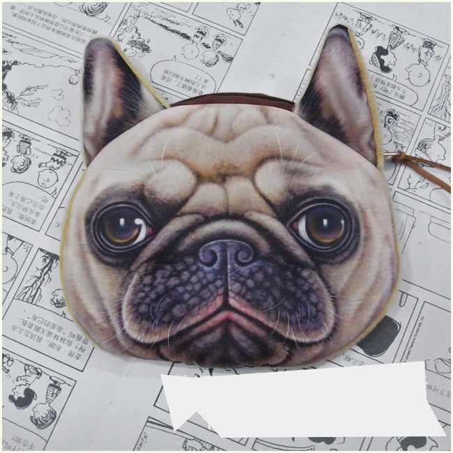 Shar pei Кошелек для монет полный каталог животных 3D Печатный узор новая необычная сумка для собак с фабрики Мопс ткань мешок детский кошелек - Цвет: Shar pei