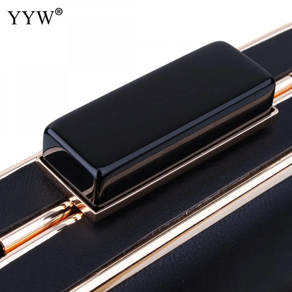 

YYW Pu Leather Shoulder Bags Women Fashion Crossbody Black Bag Designer Clutch Elegant Handbags High Quality