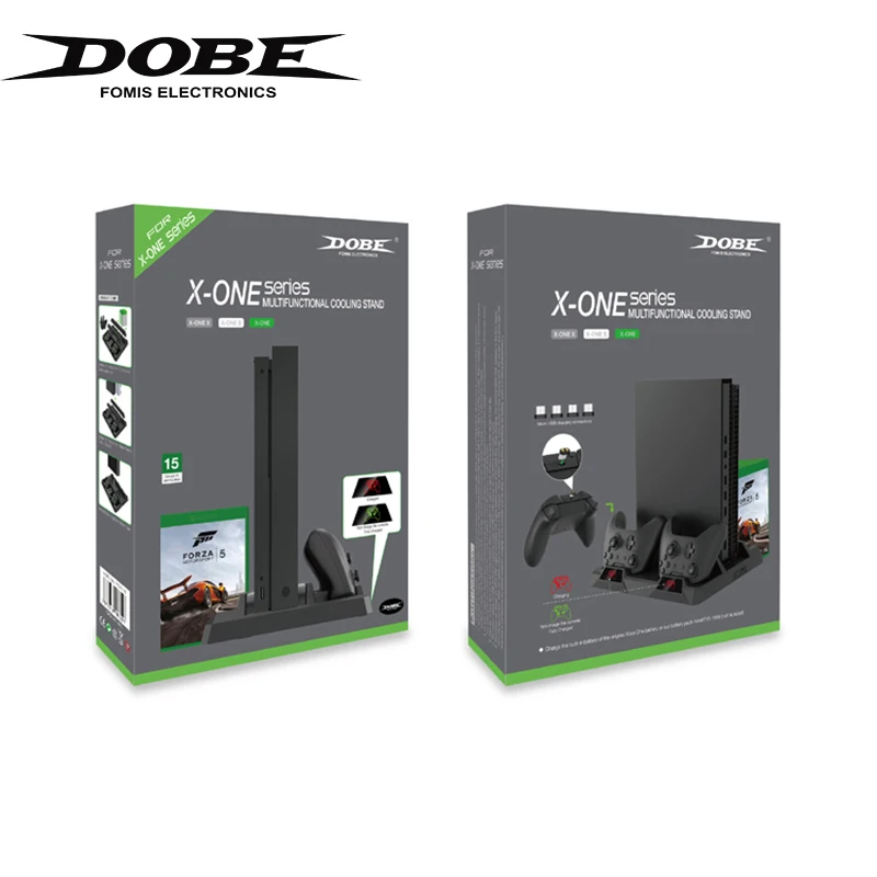 DOBE зарядная док-станция для Xbox One/S/X/Elite Вентилятор Кулер Многофункциональный