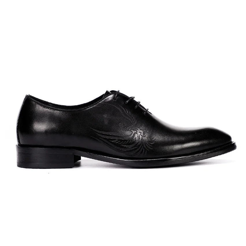 Итальянская официальная обувь мужские свадебные оксфорды из натуральной кожи