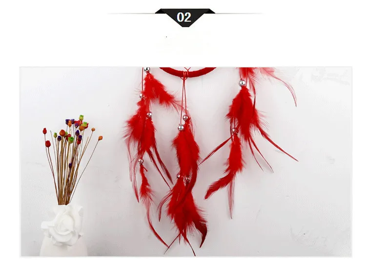 1 шт. Новая мода в индийском стиле ручной работы Ловец снов сеть с перьями