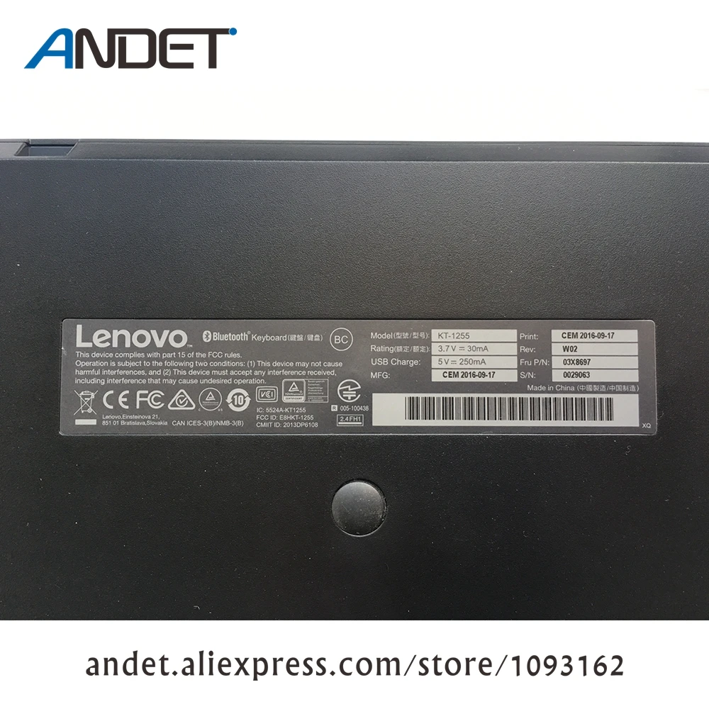 Оригинальная компактная Проводная клавиатура США для Lenovo ThinkPad 0B47190 USB зарядка