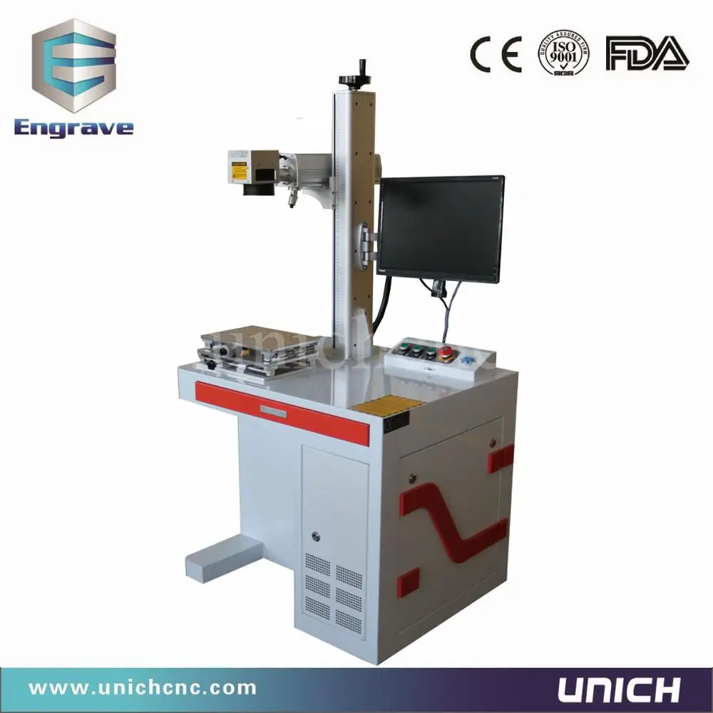 20 ватт лазерная маркировочная машина для алюминиевая карточка из нержавеющей