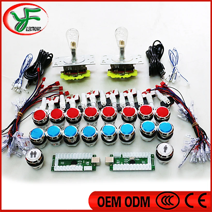 Набор аркадных пачек Zero delay Raspberry Pi аркадная игра светодиодный джойстик 5 В