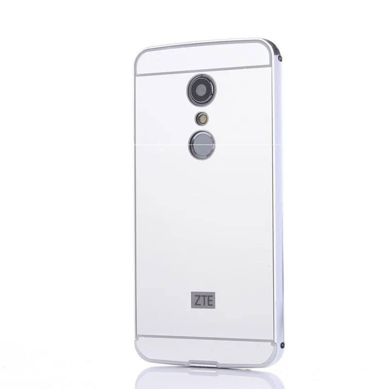Silver 1 шт. для zte Axon 7 пушистое кольцо с драгоценным камнем, стразы, браслет, зеркальный чехол для телефона zte Blade A910 A610 V8 A2/V7 Lite - Цвет: Silver