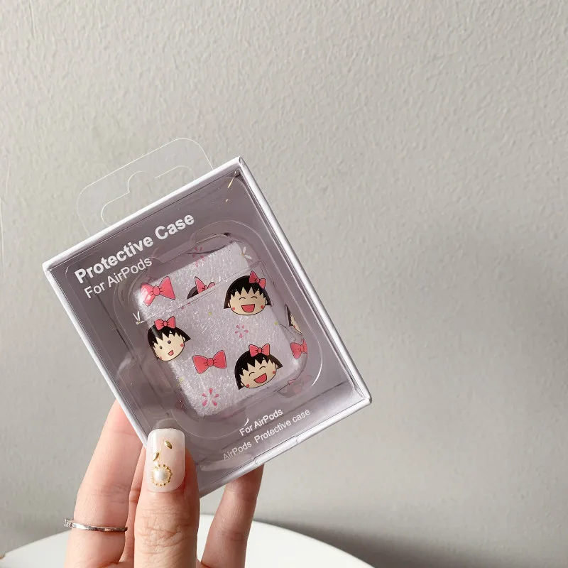 Милый чехол для наушников AirPods 1/2 мультяшный Беспроводные аксессуары Maruko Apple |
