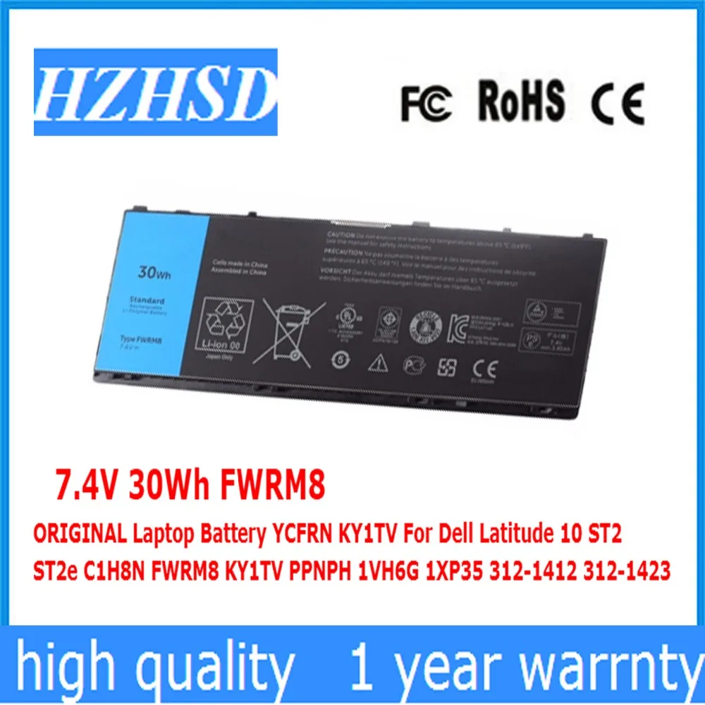 

7.4V 30Wh FWRM8 ORIGINAL Laptop Battery YCFRN KY1TV For Dell Latitude 10 ST2 ST2e C1H8N FWRM8 KY1TV PPNPH 1VH6G 1XP35 312-1412