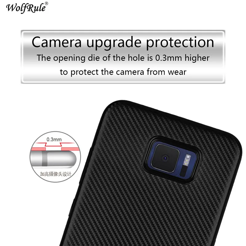WolfRule Asus ZenFone 4V V520KL чехол V роскошный с полной защитой из углеродного волокна