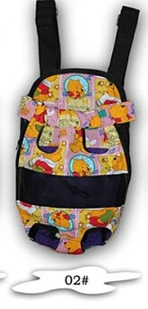 yellow bear Рюкзак для собак, нагрудный кенгуру, сумка для домашних животных, рюкзак для собак с двойным плечом, сумка для домашних животных, рюкзак - Цвет: yellow bear