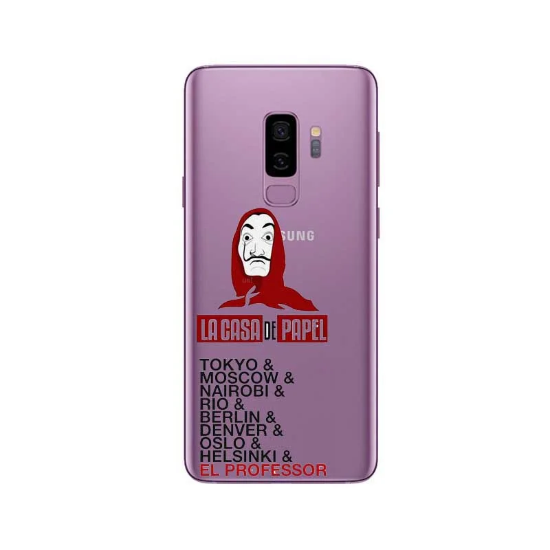Золотой Испания ТВ La Casa de papel Dinheiro assalto жесткий чехол для телефона с рисунком в виде обложка чехол для Samsung Galaxy S8 S9 PLUS NOTE 3, 5, 9, 8 Деньги Heist - Цвет: Золотой
