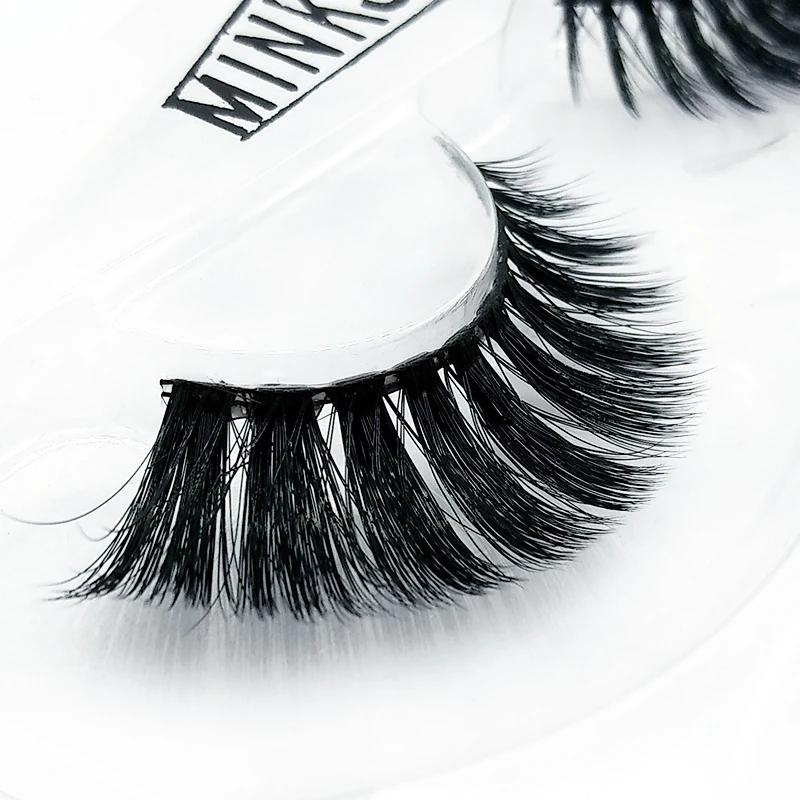 1 Pair 5D Mink Lashes Strips Thick 100% Handmade Wispy Long Eyelash Extension Make Up Tools | Красота и здоровье