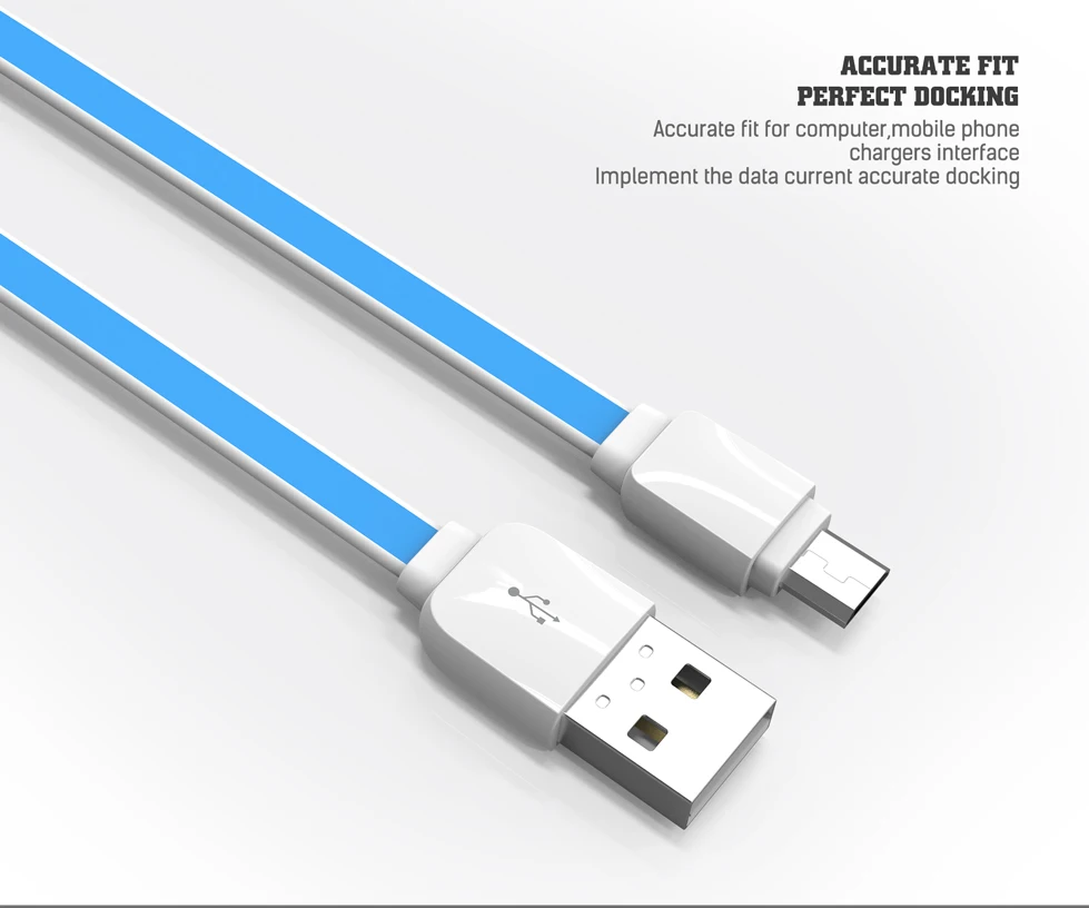 LDNIO плоский кабель 1 метр 5V 2A Тип C Micro usb для быстрой зарядки и передачи данных