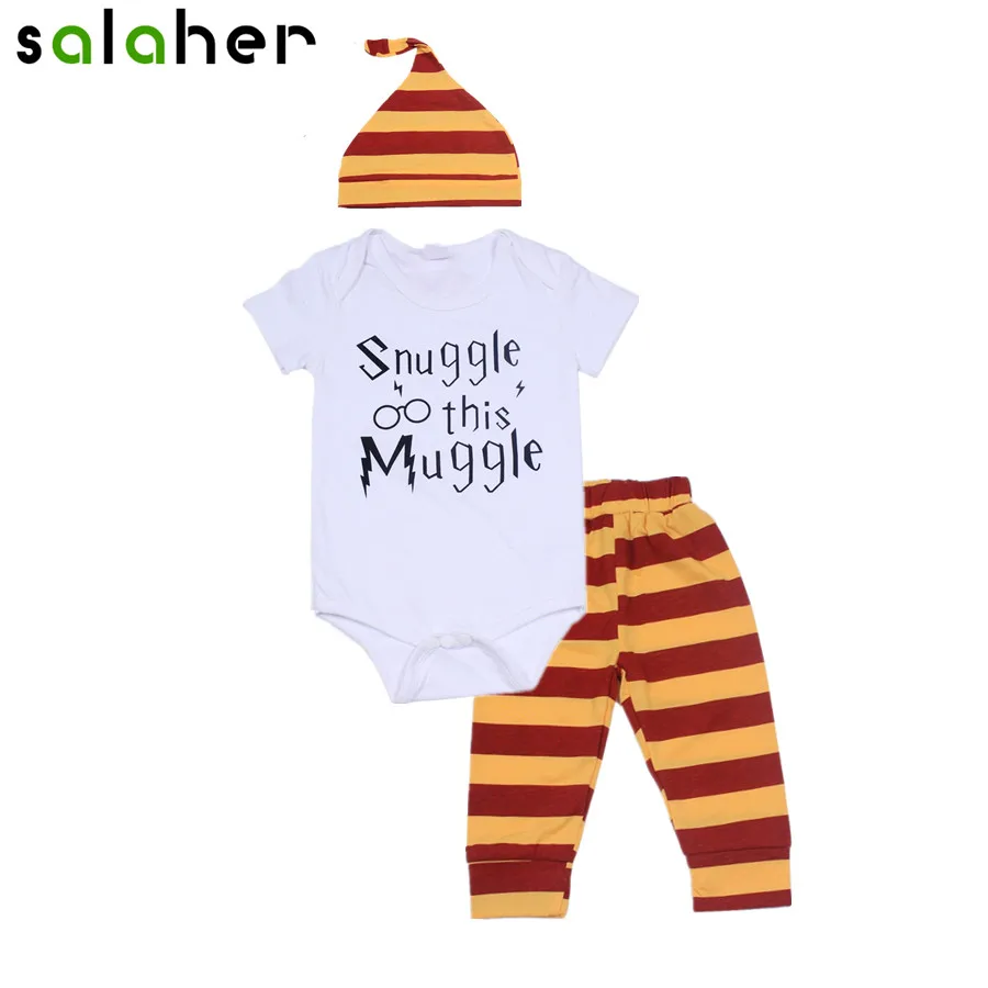 3 шт. для маленьких девочек комплект одежды мальчиков хлопковые с надписями