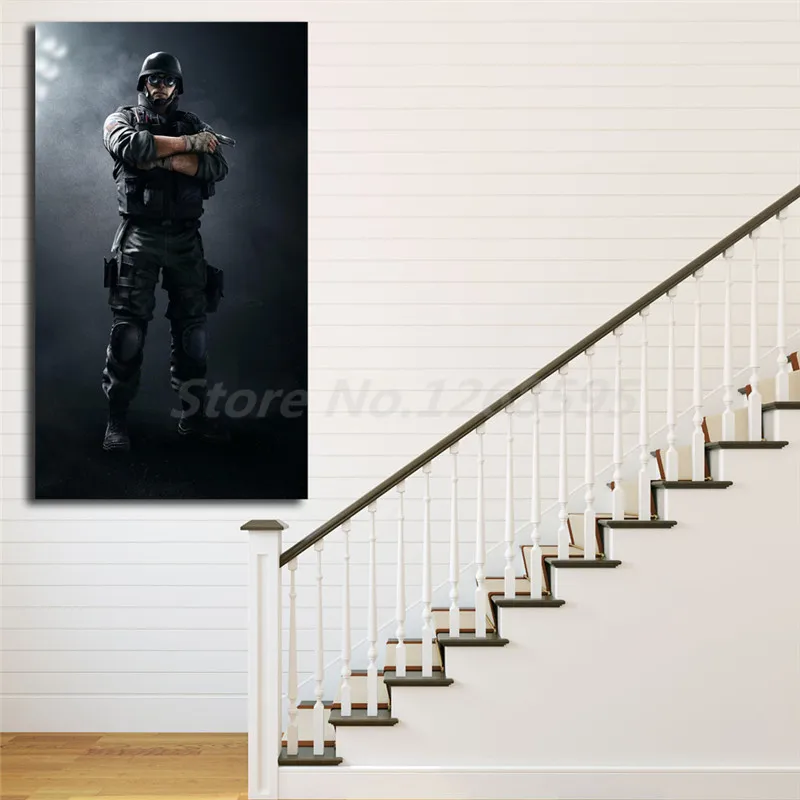 Фоны ФБР спецат термита Tom Clancy's Rainbow Six осада художественные плакаты на холсте