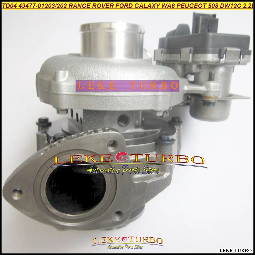TD04 49477-01203 49477-01202 T916135 BG9Q6K682CC турбо для Land Rover RANGE ROVER FORD GALAXY WA6 PEUGEOT 508 DW12C 2.2L |