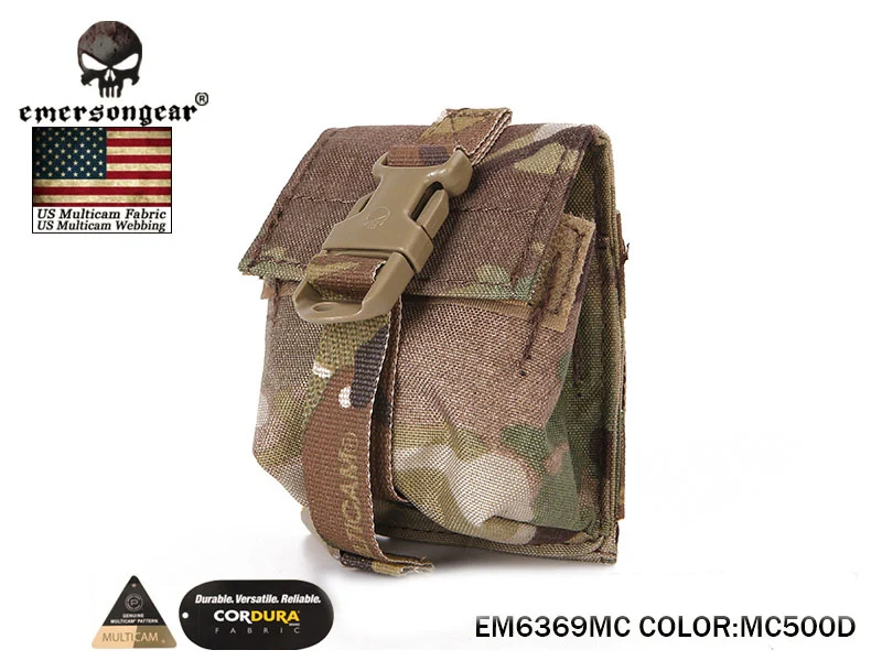 

Emersongear LBT Style Single Frag Grenade Pouch Molle Airsoft Combat Pouch Multicam EM6369