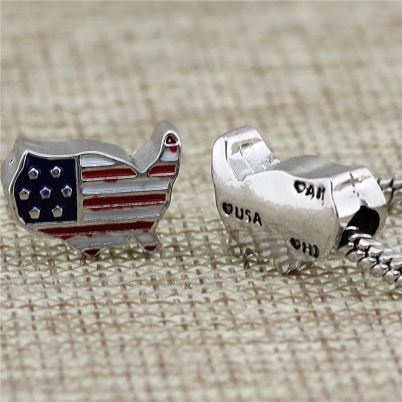 DIY Капельное сплетение вишневого цвета США бусинки с большими отверстиями