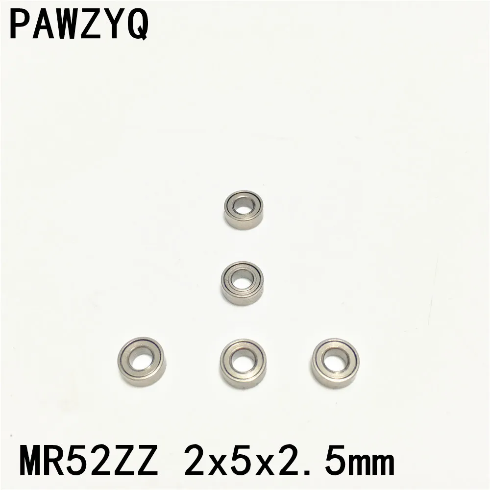 50 шт. MR52ZZ MR52 2Z 2x5x2 5 мм глубокий шаровой подшипник металлический экранированный
