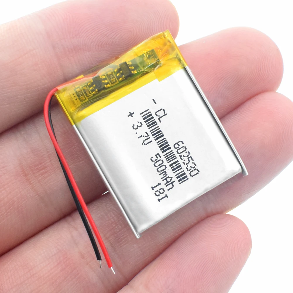 3 7 В 500 мАч 602530 литий полимерный литиевый аккумулятор для MP3 MP4 GPS DVD bluetooth рекордер