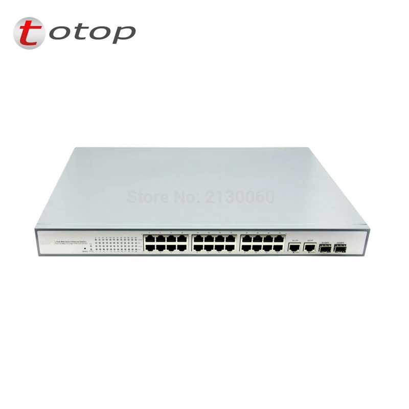 Коммутатор POE 24 порта s 100 M + 2 RJ45 и SFP combo Port Uplink IEEE 802.3af/at передача distance100