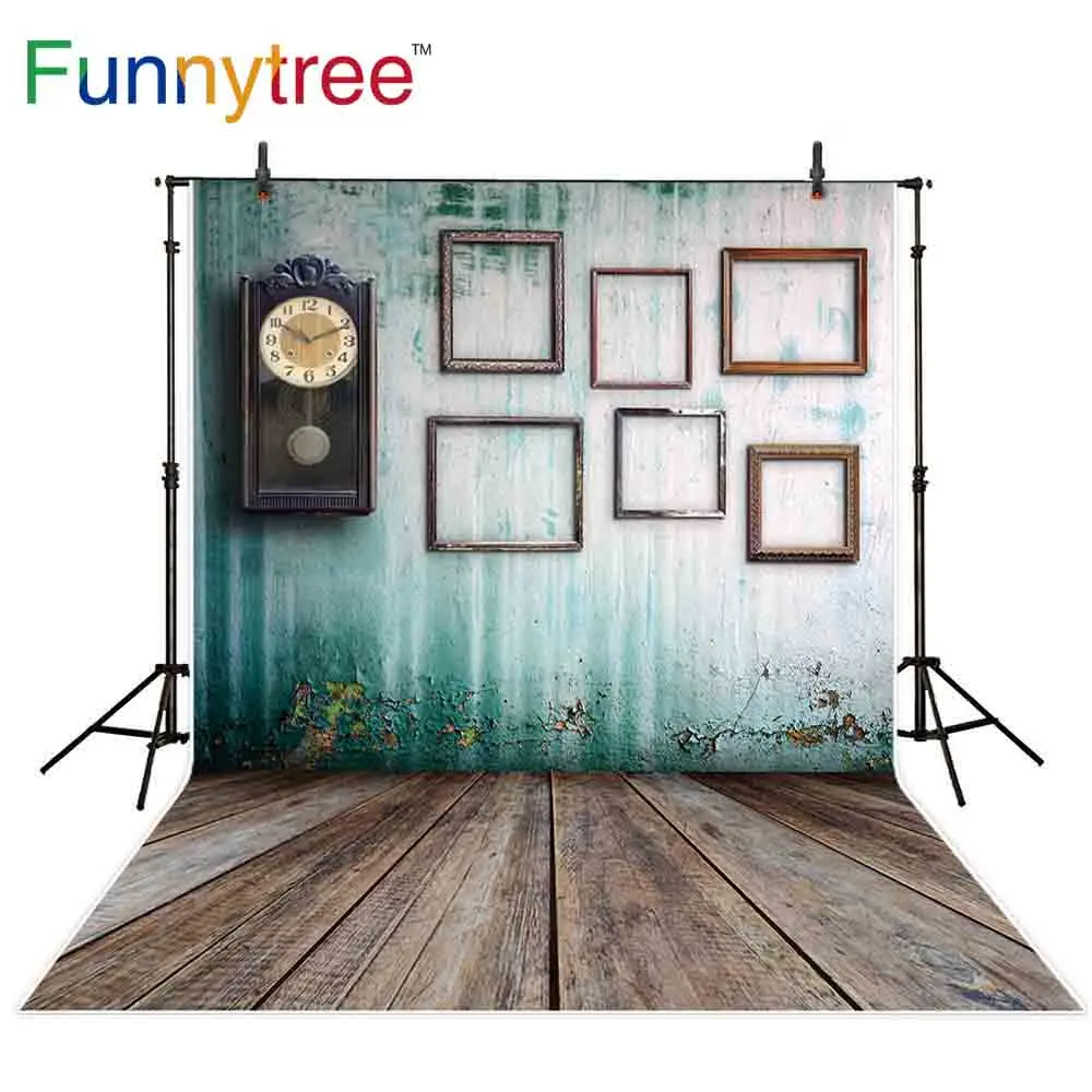 

Funnytree backgrounds for photography studio old wall vintage Photo frame bell indoor professional backdrop photocall photobooth