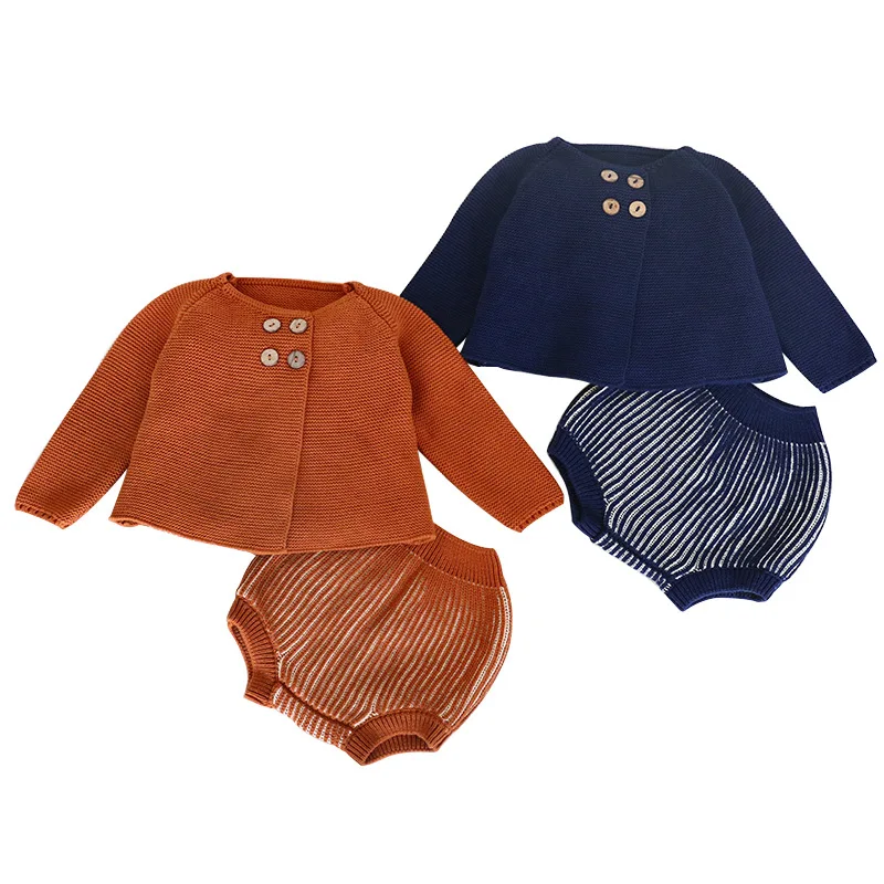 

Knitted Baby Clothes 2019 Spring Newborn Baby Girl Clothes Bunny Baby Clothing Set 100% Cotton Baby Boys Clothes Infant Outfits