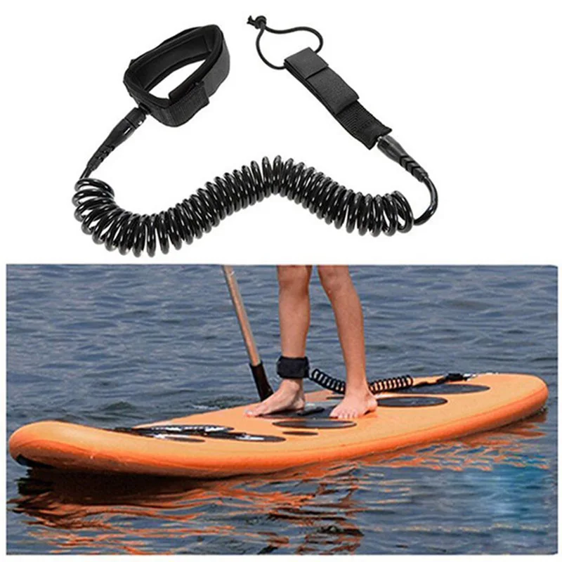 10ft Surfboard Ankle Leash Rope Coiled Stand Up Paddle Board Surfing Cord String MC889 | Спорт и развлечения