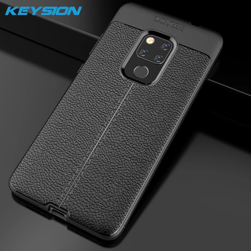 Чехол для мобильного телефона Huawei Mate 20 Pro личи кожа текстура мягкий Силиконовый
