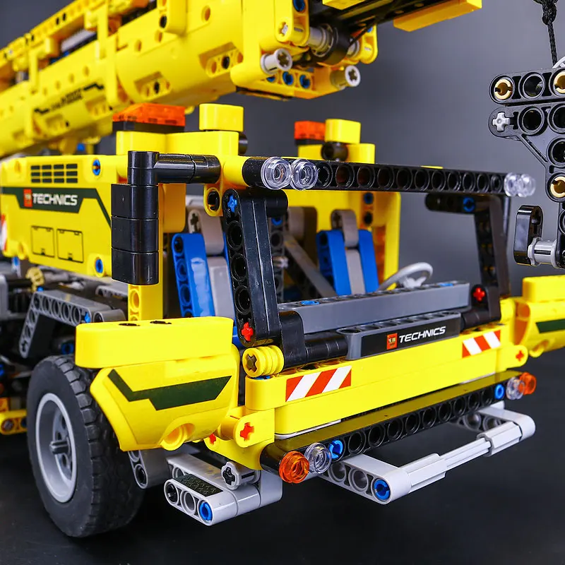 Technic Series 20004 мотор мощный мобильный кран Mk II модель автомобиля строительные блоки кирпичи совместим с 42009 набор кранов