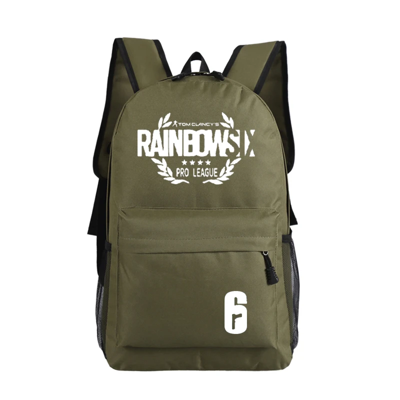 Игровой рюкзак Tom Clancy's Rainbow Six Siege, мужской военный рюкзак, унисекс, школьные сумки для студентов, брезентовый Рюкзак для ноутбука, рюкзак для путешествий