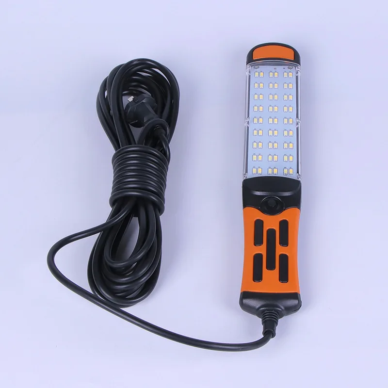 Ремонтный светильник 60 Led портативный Рабочий светильник Магнитный аварийный светодиодный светильник 220 В портативный фонарь для кемпинга подвесной фонарь с крюком