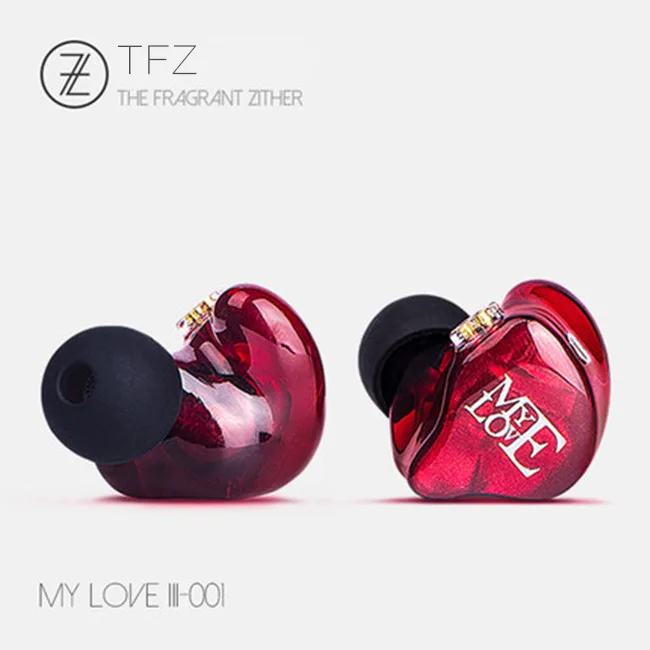 red Ароматный Zither TFZ MY LOVE 3 III HIFI монитор в ухо наушник Графен двойной движущийся круг со съемным кабелем - Цвет: red
