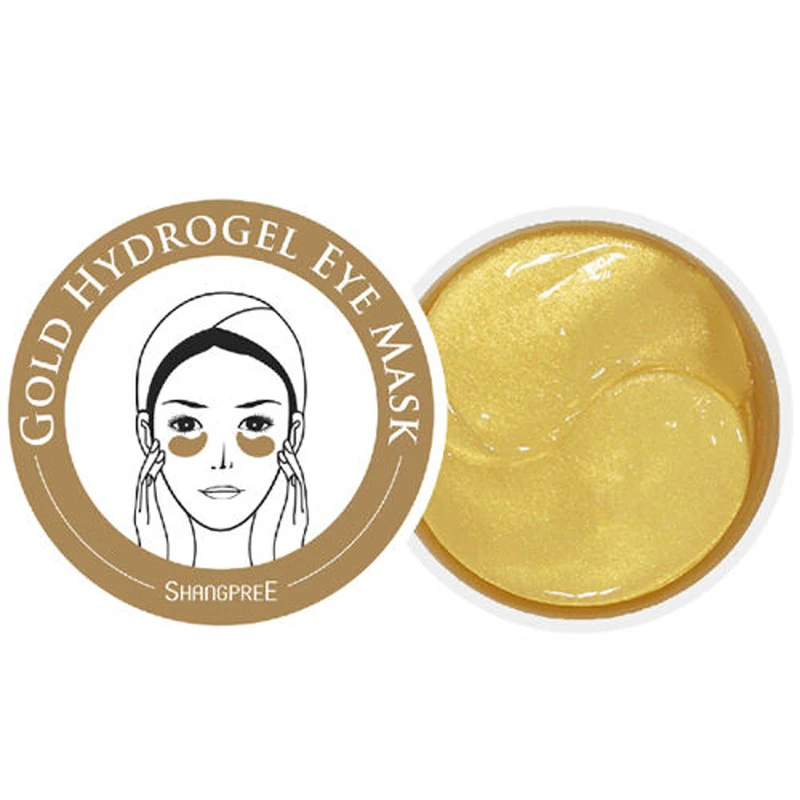 

Best Korea Cosmetics Gold Hydrogel Eye Mask 60pcs Eye Mask Skin Care Sleep Remover Dark Gold Crystal Collagen Moisture Eye Mask