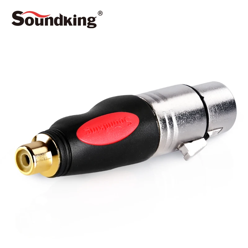 Soundking XLR гнездовой разъем RCA свинцовый адаптер микрофон ЛИДЕР серебряные наушники