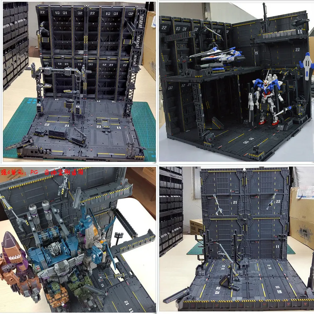 CG свободное сочетание ангар Gundam базовый сценарий здание механическая модель