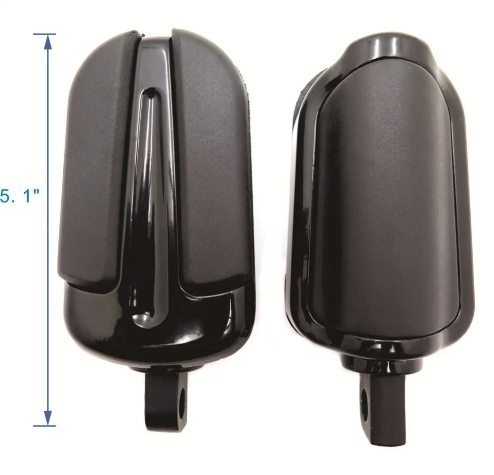 Aftermarket free shipping Foot Pegs For 1984-2017 Harley Wide Glide/ Fat Boy/ Switchback/ Road King FLHR/ V Rod Muscle VRSCF BK |