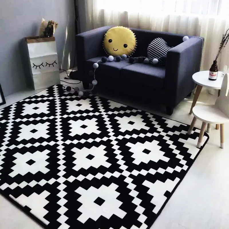 Kopen Aardbei Kleed Dikke Vloermat Zachte Carpet Woonkamer Multi Fuction Yoga Mat Cross/diamant/cherry Bloemenprint Kleed Game Pad