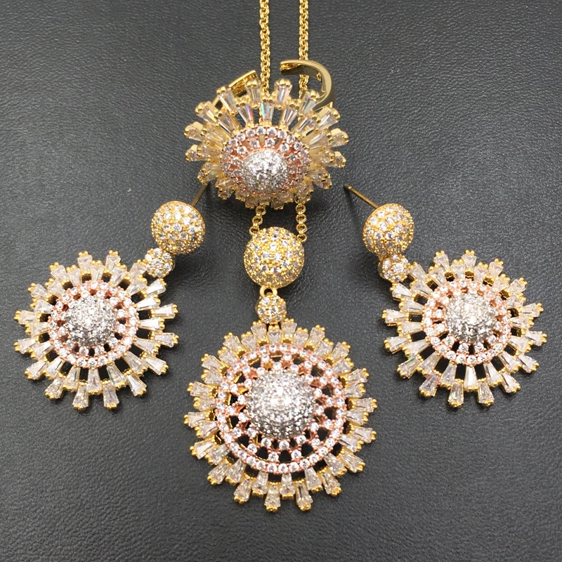 Набор ювелирных изделий Lanyika художественный роскошный стерео шар с микро