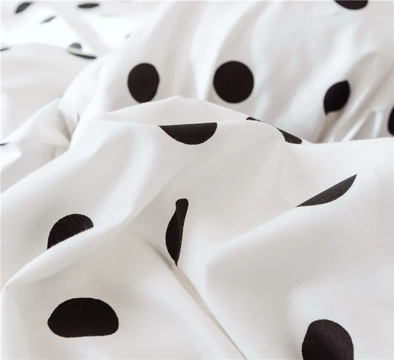 Комфортный комплект постельного белья из чистого хлопка с принтом Комплект