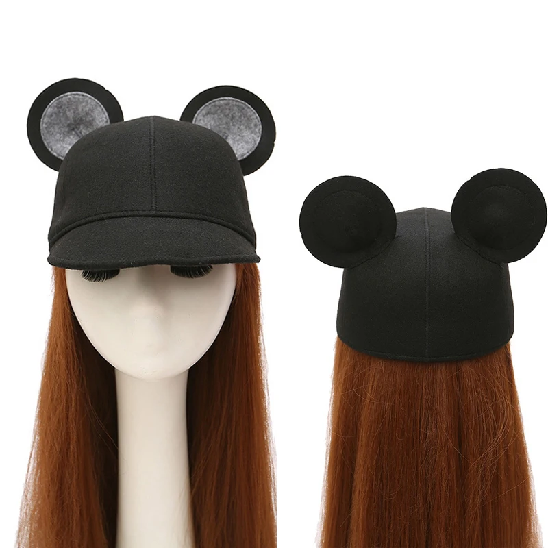 Повседневная Милая большая мышь уши Бейсбольная Кепка Snapback для мужчин и женщин хип хоп бренд унисекс мультфильм для взрослых сетка Кепка мужская и женская шляпа от солнца