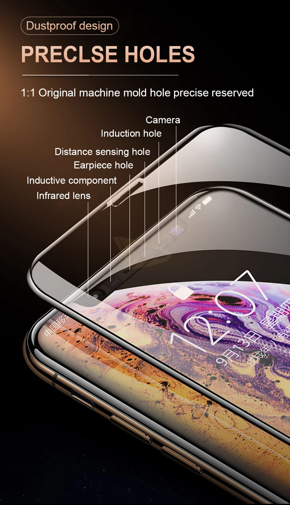 11D полноэкранное Защитное стекло для iphone X XR XS Max Edge Cover Защитная пленка для iphone 6 6s 7 8 PLus закаленное стекло