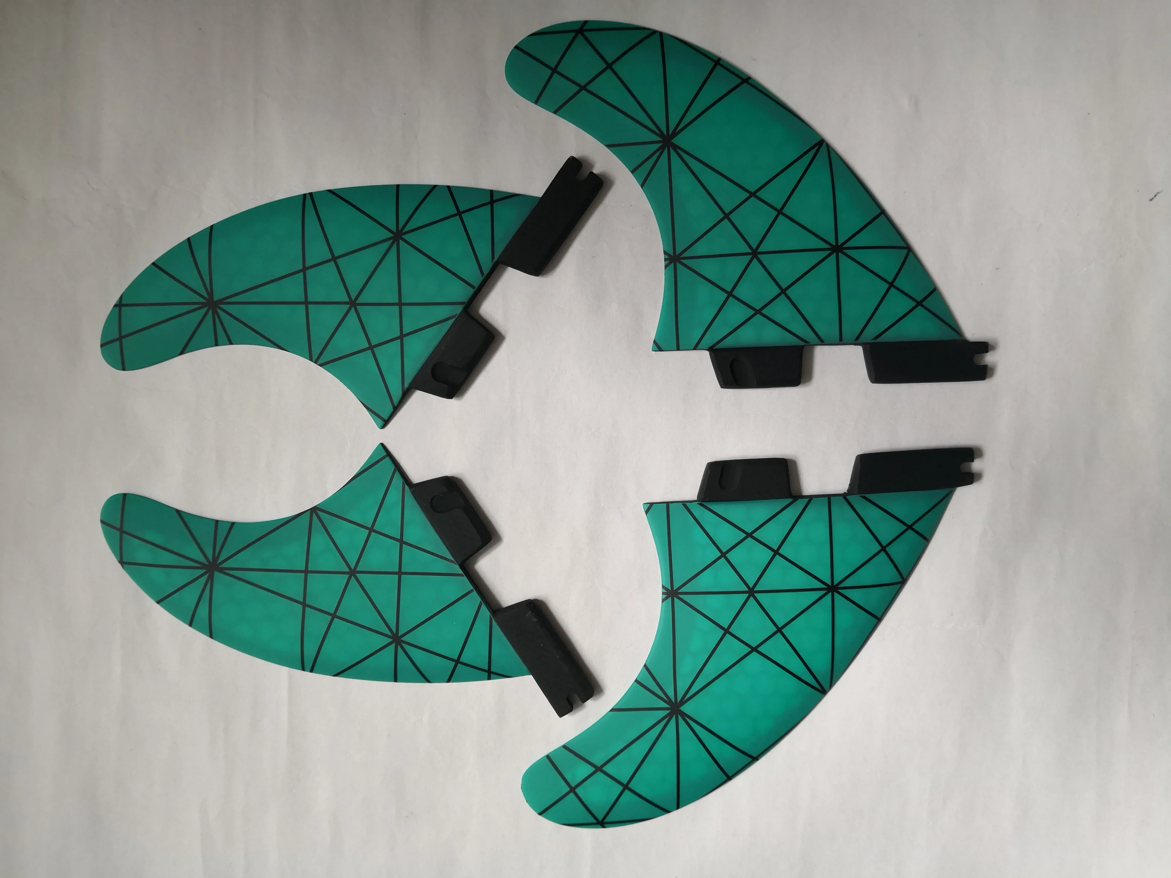 FC II Quad набор досок для серфинга плавники G5GX M S зеленая линия плавник доска SUP SurfFins