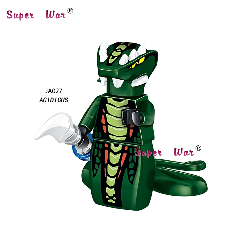 JA027 50 шт. модель строительные блоки серии Action Bone Frakjaw Garmadon скелетные игрушки для детей - Цвет: JA027